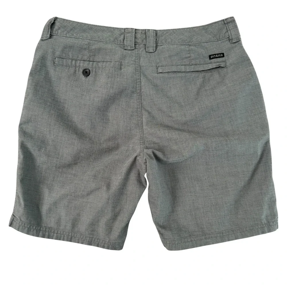 Prana 30x7 Gray Hybrid Quick Dry Hiking Outdoor Mens Chino Shorts